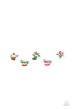 Load image into Gallery viewer, Candy Cane Starlet Shimmer Rings Paparazzi
