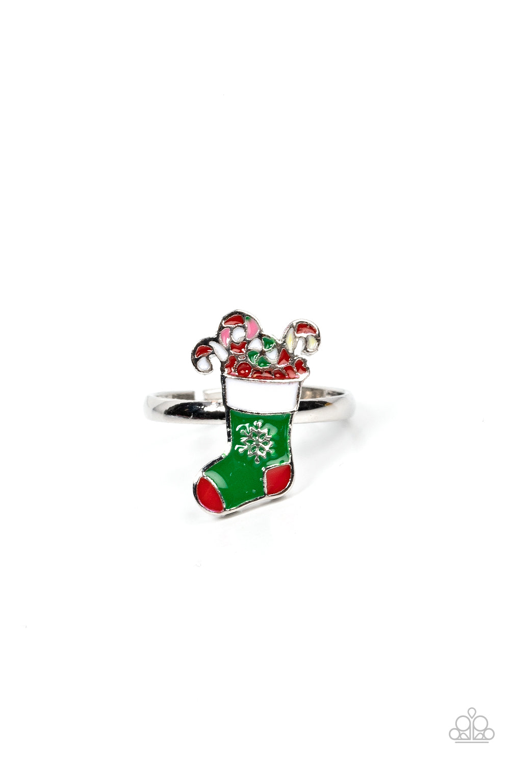 Candy Cane Starlet Shimmer Rings Paparazzi