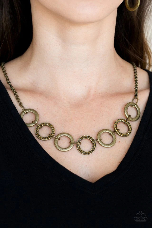 Modern Day Madonna - Brass Necklace Paparazzi