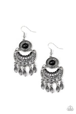 Load image into Gallery viewer, Mantra to Mantra Black Earrings Paparazzi
