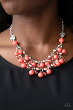 Load image into Gallery viewer, Seaside Soiree - Orange Necklace
