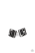 Load image into Gallery viewer, Starlet Shimmer Black &amp; White Earrings
