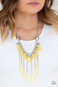 Roaring Riviera - Yellow Necklace Paparazzi