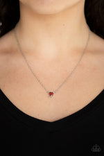 Load image into Gallery viewer, Heartbeat Bling - Red Necklace
