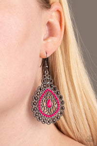 Carnival Courtesan - Pink Earrings