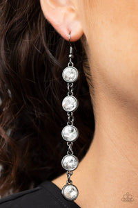 Trickle Down Twinkle - Black Earrings