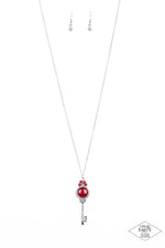 Load image into Gallery viewer, Unlock Every Door - Red Necklace Paparazzi
