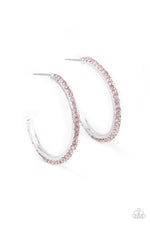 Load image into Gallery viewer, Dont Think Twice - Pink Hoop Earrings Paparazzi
