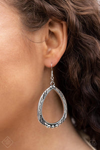 Terra Topography Silver Earrings Paparazzi