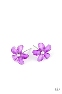 Flower Starlet Shimmer Earrings Paparazzi