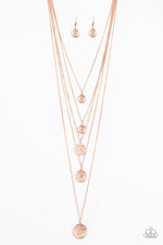 Load image into Gallery viewer, Medallion Marvel Copper Necklace Paparazzi
