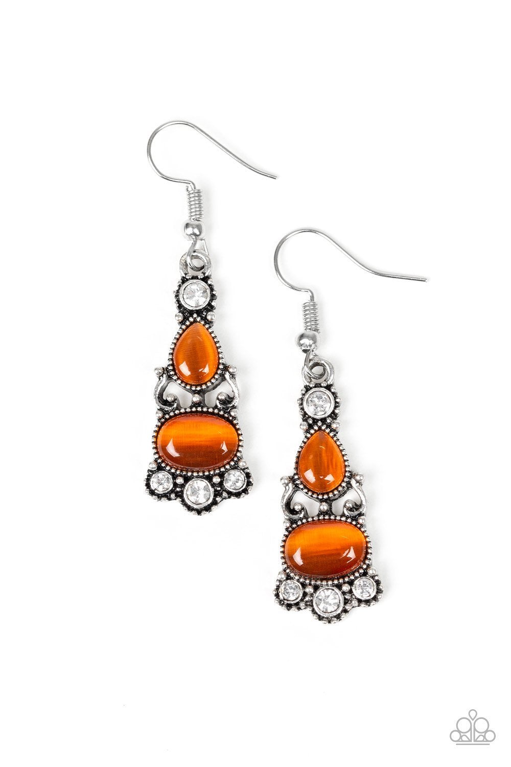 Push Your Luxe Orange Earrings