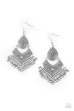 Load image into Gallery viewer, Music To My Ears - Silver Earrings Paparazzi
