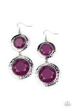Load image into Gallery viewer, Thrift Shop Stop - Purple Earrings Paparazzi
