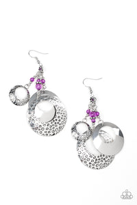 Wanderlust Garden - Purple Earrings Paparazzi