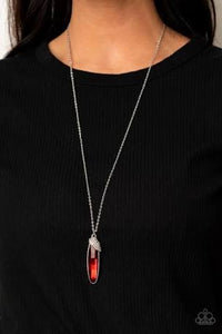 Spontaneous Sparkle-Red Necklace Paparazzi