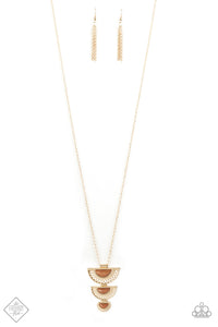 Serene Sheen Gold Necklace Paparazzi