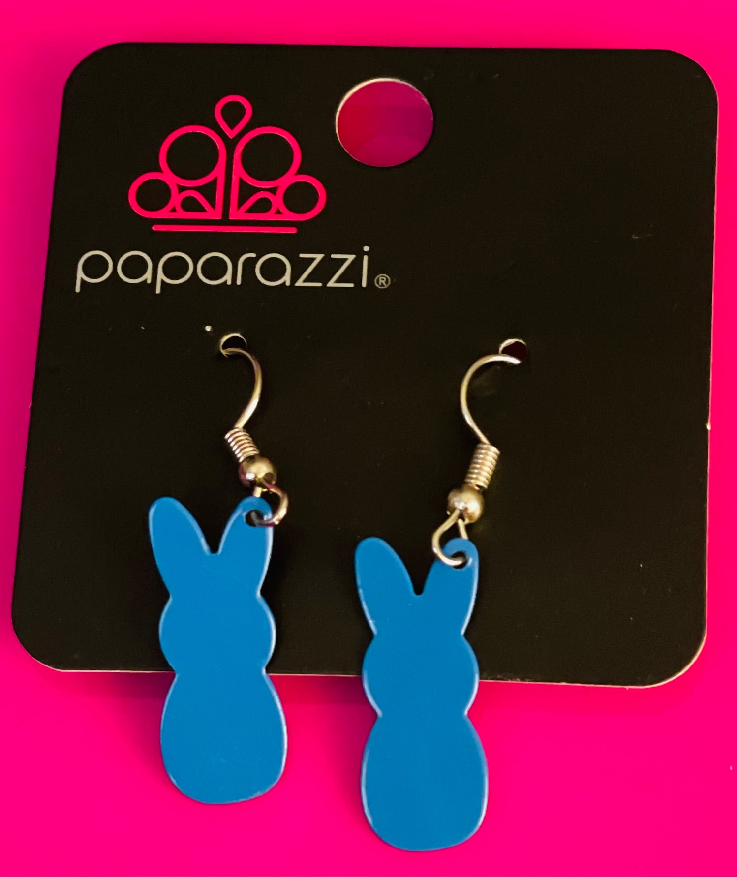 Easter Bunny Starlet Shimmer Earrings Paparazzi