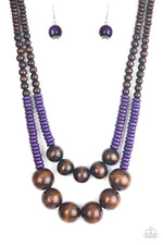 Load image into Gallery viewer, Cancun Cast Away - Purple Necklace Paparazzi
