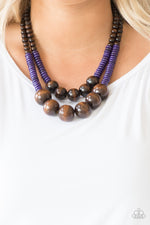 Load image into Gallery viewer, Cancun Cast Away - Purple Necklace Paparazzi
