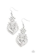 Load image into Gallery viewer, Royal Hustle White Earrings Paparazzi
