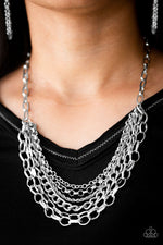 Load image into Gallery viewer, Color Bomb - Silver Necklace
