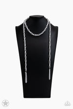 Load image into Gallery viewer, SCARFed for Attention - Silver Necklace Paparazzi
