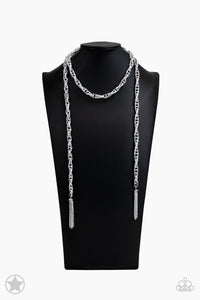 SCARFed for Attention - Silver Necklace Paparazzi
