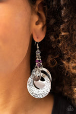 Load image into Gallery viewer, Wanderlust Garden - Purple Earrings Paparazzi
