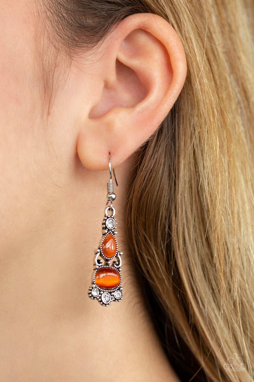 Push Your Luxe Orange Earrings