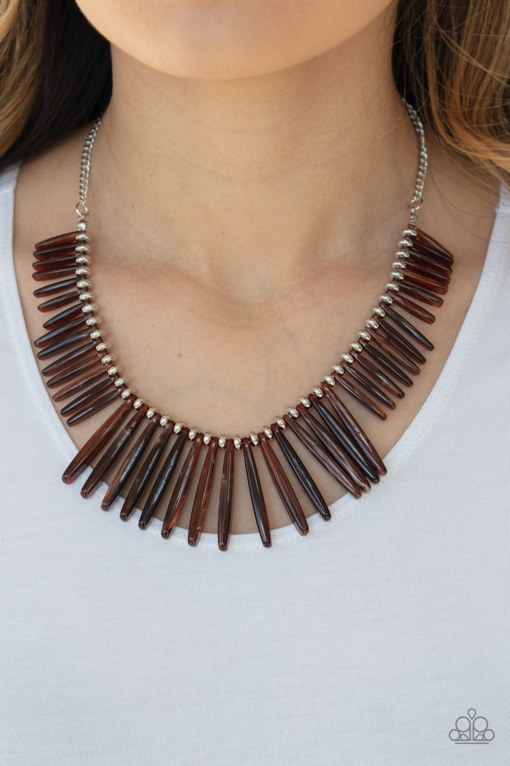 Out of My Element - Brown Necklace