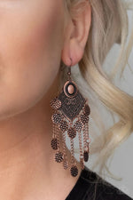 Load image into Gallery viewer, Garden Explorer Copper Earrings Paparazzi
