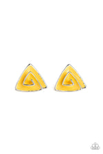 Load image into Gallery viewer, On Blast - Yellow Earrings Paparazzi
