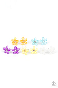 Flower Starlet Shimmer Earrings Paparazzi