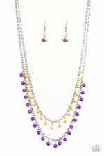 Load image into Gallery viewer, Dainty Distraction - Purple Necklace Paparazzi
