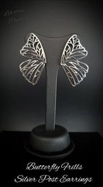 Load image into Gallery viewer, Butterfly Frills - Silver Earrings Paparazzi
