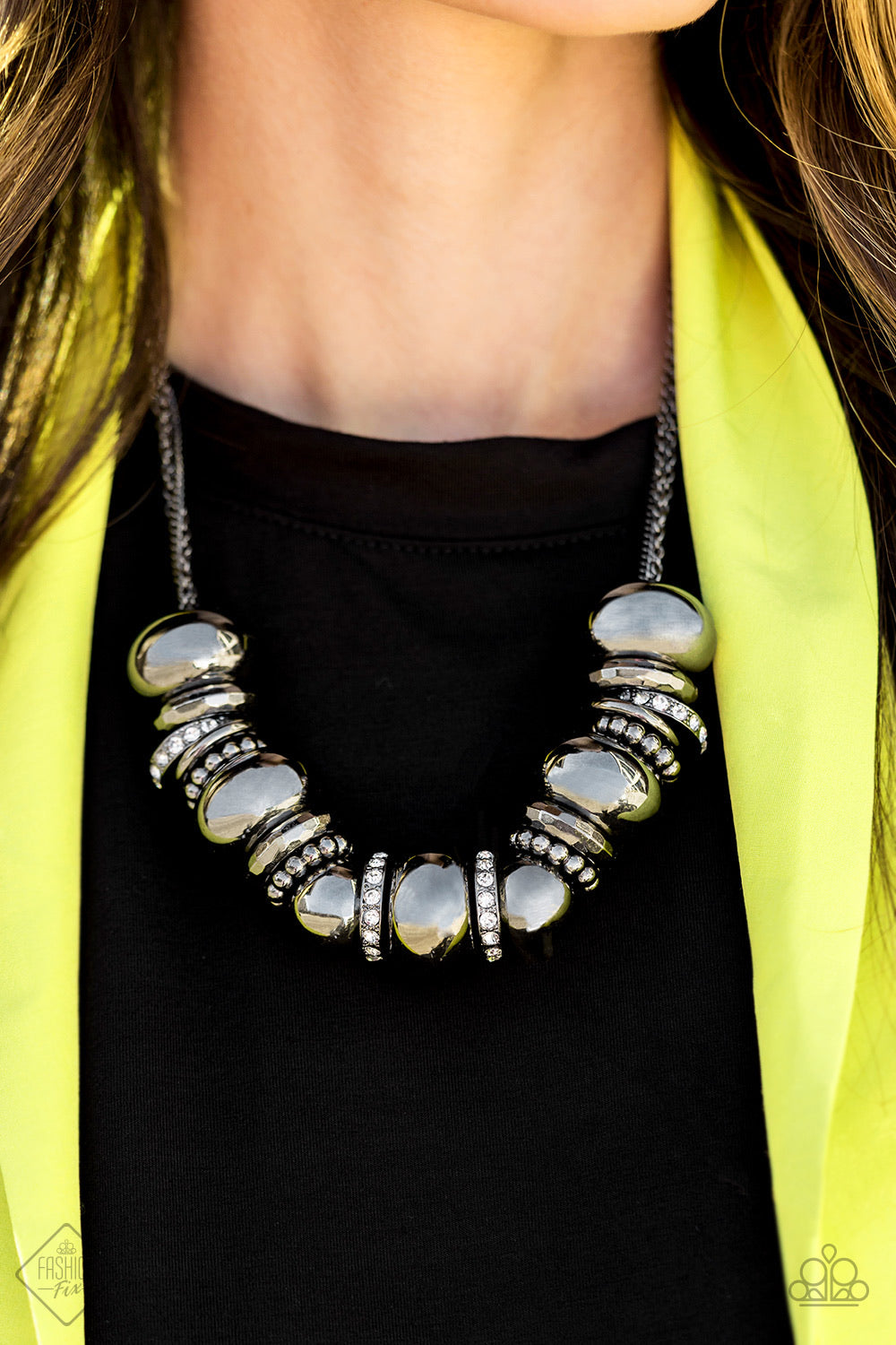 Only The Brave - Black Necklace Paparazzi