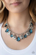 Load image into Gallery viewer, CLIQUE-bait - Blue Necklace Paparazzi
