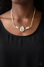Load image into Gallery viewer, Way To Make An Entrance - Gold Necklace Paparazzi
