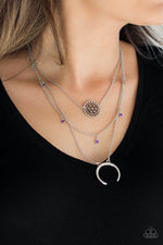 Load image into Gallery viewer, Lunar Lotus Purple Necklace Paparazzi
