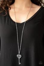 Load image into Gallery viewer, Unlock My Heart - Silver Necklace Paparazzi
