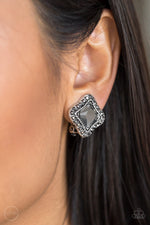 Load image into Gallery viewer, Royal Fandom - Silver Clip On Earrings
