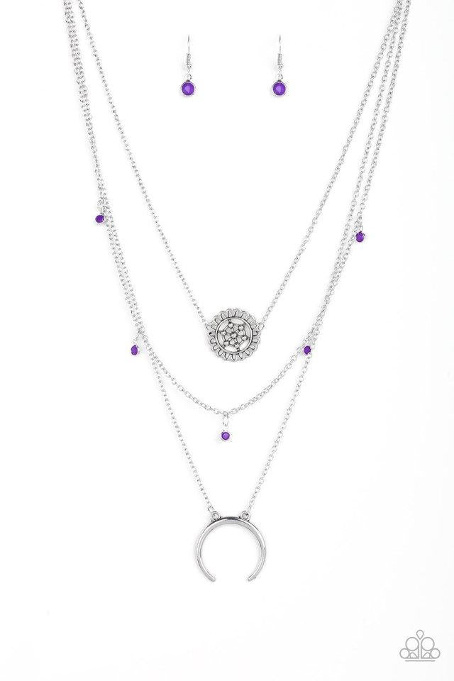 Lunar Lotus Purple Necklace Paparazzi