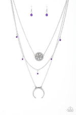 Load image into Gallery viewer, Lunar Lotus Purple Necklace Paparazzi
