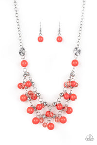 Seaside Soiree - Orange Necklace